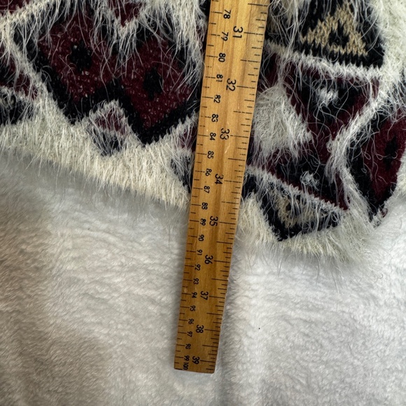 H&M Divided Cardigan Sweater Womens Size Small Beige Southwest Cabincore - Picture 6 of 7